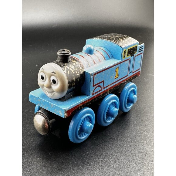 Gold Dust Thomas The Train Wooden Railway Vtg 2003 Learning Curve Engine - Picture 2 of 15